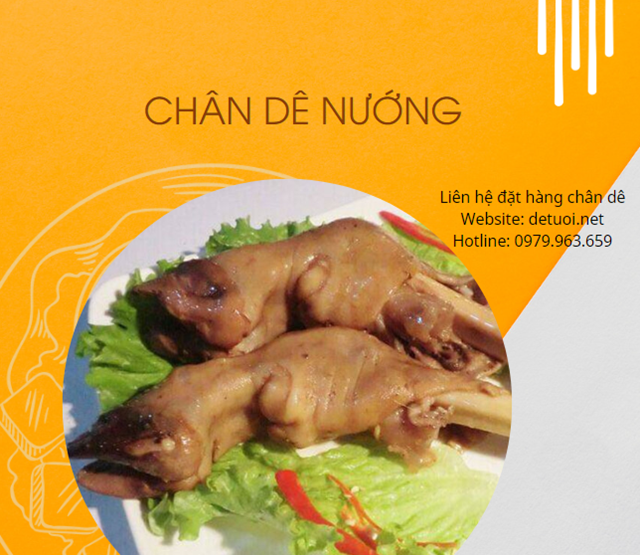 Chân dê nướng