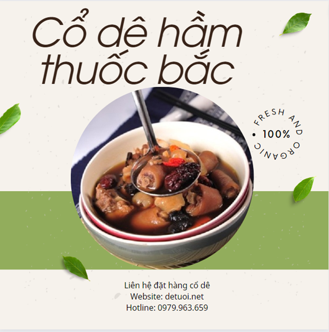 Cổ dê hầm thuốc bắc