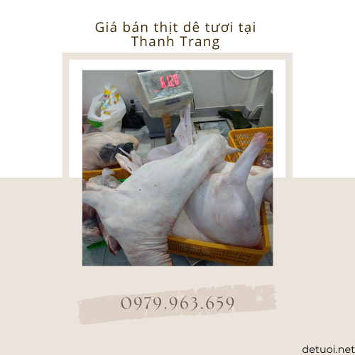 Giá bán thịt dê tươi tại Thanh Trang 